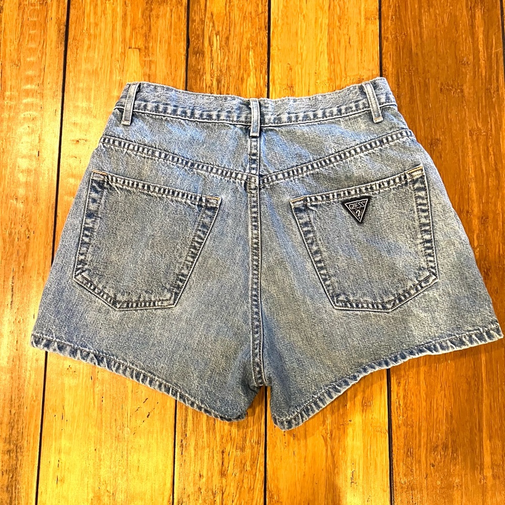 Guess Light Blue Denim Shorts